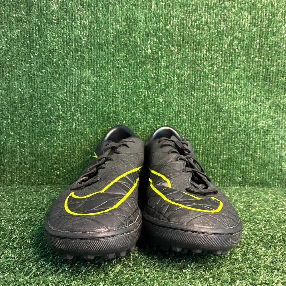 Nike Hypervenom X Phelon II TF Turf Soccer Cleats Shoes Black Volt Mens Size 13